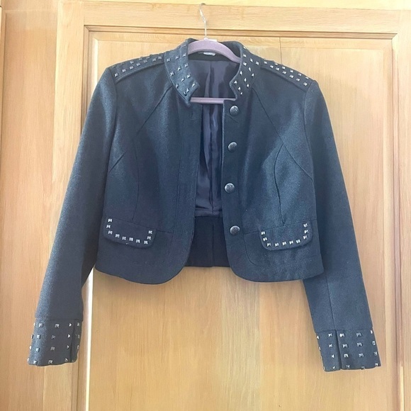 South Moon Under Jackets & Blazers - Gray Studded Jacket